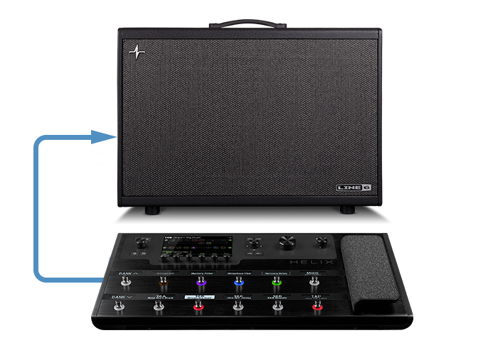 Helix Floor with arrow showing connection to Powercab