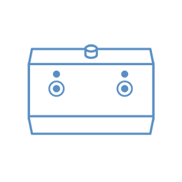 Outline graphic of an LFS2