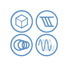 Outline graphics of reverb, modulation, delay, and filter category icons